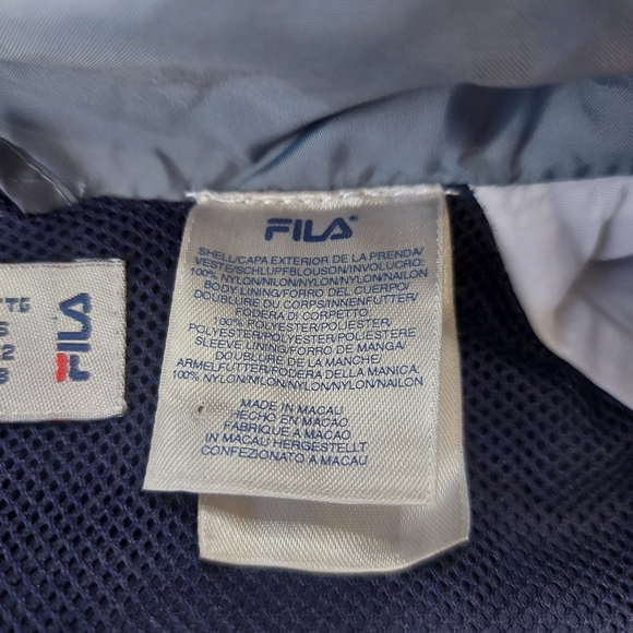 FILA Windbreaker Men's XL Two Tone Blue - Picture 6 of 15